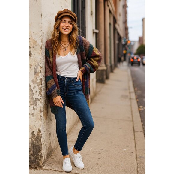 American Eagle 4 Jeans Denim 2014 Vintage Skinny Slim Long Pants AEO Dark Wash - Picture 10 of 16